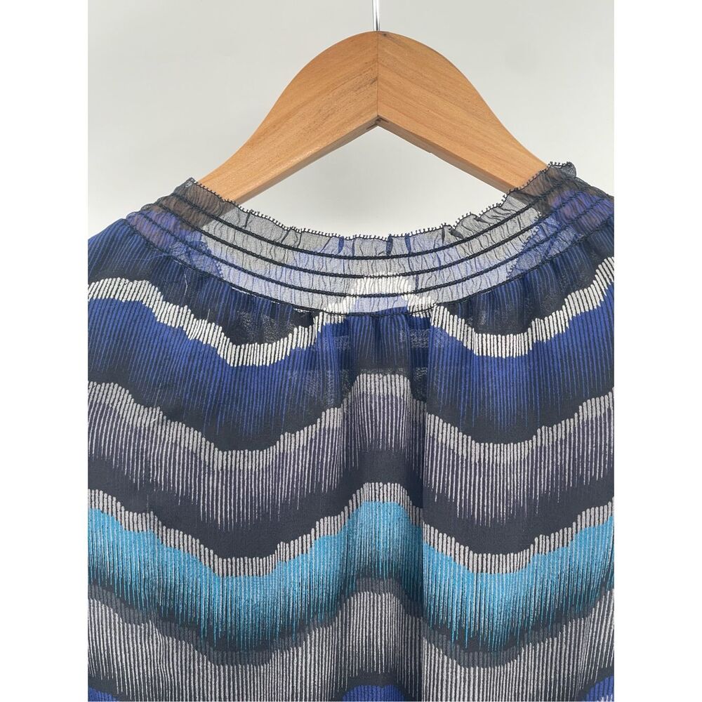 DVF Diane Von Furstenberg Silk Dress Kelley 2 Blue Mini Stretch Waist Peacock - Picture 11 of 15